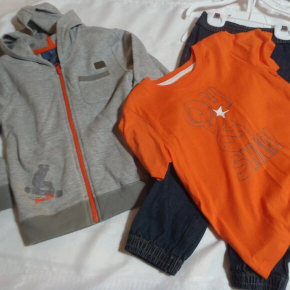 Lee Boys 4T Hoodie Shirt Jeans Outfit NWT - Picture 1 of 5